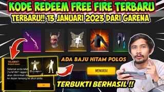 KODE REDEEM FREE FIRE TERBARU 2023 HARI INI 13 JANUARI