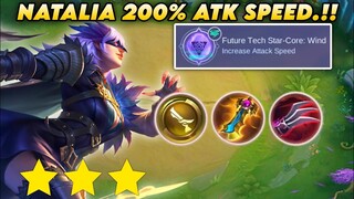 NATALIA GUNNER.!! 200% ATTACK SPEED.!! MAGIC CHESS MOBILE LEGENDS
