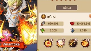 Hải tặc đại chiến-Review con acc không nạp,sức mạnh siêu khủng khiếp của sanji