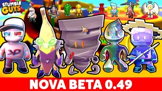 BETA 0.49! CHEGOU AGORA NOVA ATUALIZAÇÃO NO STUMBLE GUYS [NOVAS SKINS + NOVOS MAPAS] - NOVIDADES! 😱