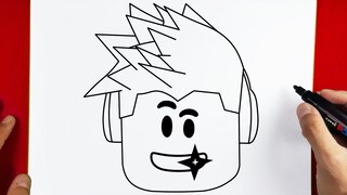 How to Draw Roblox Head Character