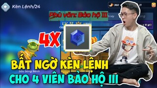 (Blockman Go) Bất Ngờ Khi Kèn Lệnh Cho 4 Viên Phù Văn Bảo Hộ 3 | Lão Gió