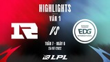 RNG vs EDG | Highlights - Game 1 | Tuần 7 Ngày 6 | LPL Mùa Hè 2022