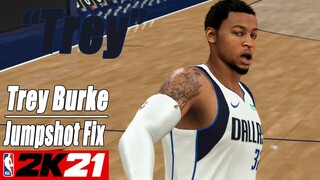 Trey Burke Jumpshot Fix NBA2K21 with Side-by-Side Comparison