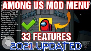 AMONG US MOD MENU | 33 FEATURES | 2021 VERSION | ANTIBAN SAFE🔥