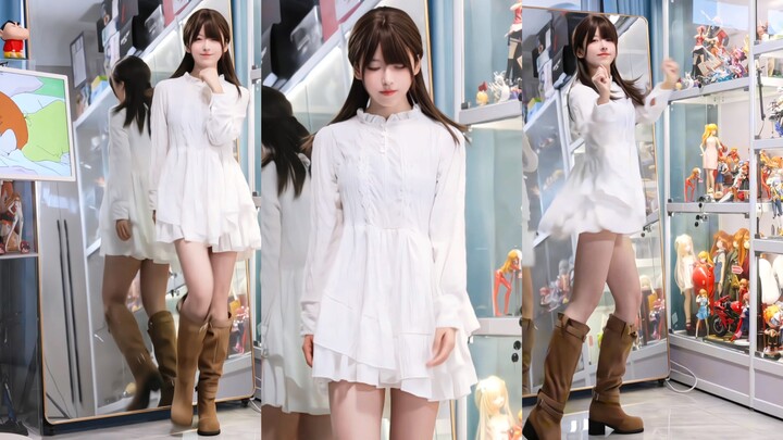 【温】⚡️越南鼓点舞！又杀回来了！⚡️白裙配靴子意外的挺好看的！