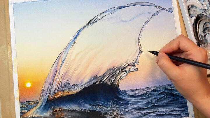 "Don't fool me with photos"｜It's Shark Fin Glass Sea (Watercolor)