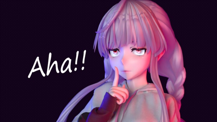 [MMD×HAKU]Aha! Đừng bấm vào~