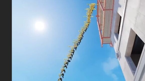 Breaking the CS2 world record with 64 aircraft