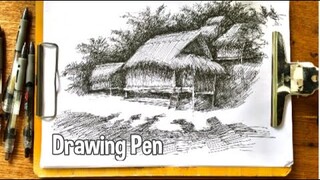 Pen drawing tutorial for beginners step by step