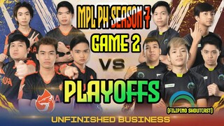 AURA PH vs SMART OMEGA GAME 2| MPL PH PLAYOFFS Season 7