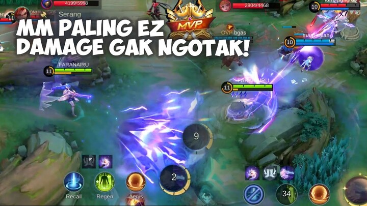 LESLEY MM UNDERRATED DMG GAK NGOTAK! PAKE SKIN STARLIGHT - BUILD, EMBLEM GAMEPLAY MOBILE LEGENDS