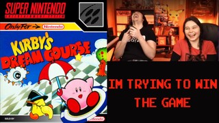 IM TRYING TO WIN THE GAME!!!  (Kirby's Dream Course)