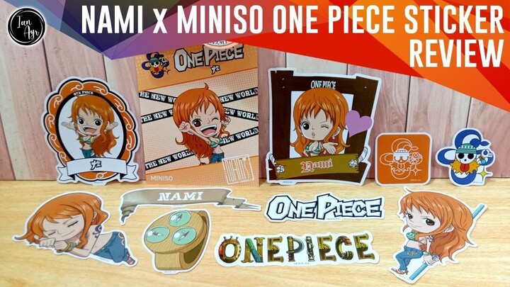 [ REVIEW ] Nami ナミ Miniso One Piece ワンピース Sticker Luffy ルフィ  Zoro ゾロ Sanji サンジ Usopp ウソップ Anime アニメ
