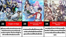 30 อนิเมะ ต่างโลก แฟนตาซี ดูหมดถือว่าโคตรเทพ