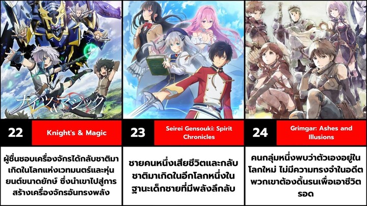 30 อนิเมะ ต่างโลก แฟนตาซี ดูหมดถือว่าโคตรเทพ