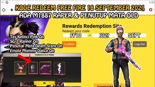 PEMBUKTIAN REDEEM! KODE REDEEM FREE FIRE TERBARU 2021 HARI INI 18 SEPTEMBER 2021