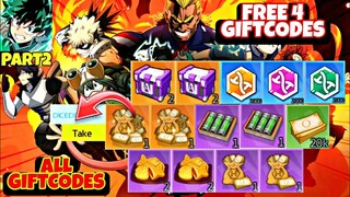 My Hero Academia tsh SEA All Giftcodes Part 2 - Free 4 Codes My Hero Academia tsh SEA