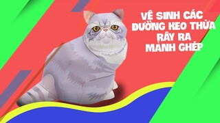 Trọng Nguyên | Vệ sinh các đường keo thừa rây ra mảnh ghép