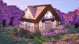 Minecraft - How to build a Cherry Blossom Survival House + Interior Design