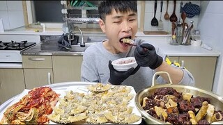 꽃돼지 여수돌게장 배추겉절이 꽃갈비찜 한식먹방[korean food]mukbang Eating show 吃播