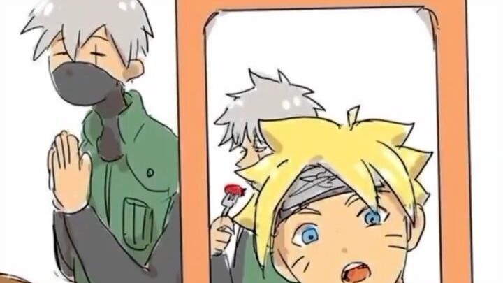 Team 7 took photos of Kakashi in the past and present