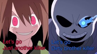 [Undertale แอนิเมชัน / ได้รับอนุญาตให้เผยแพร่ซ้ำ] sans vs chara