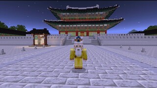Minecraft / Exploring One Of Koreas Biggest Castles | Gyonbokguang Palace By Sandbox Network Part 1