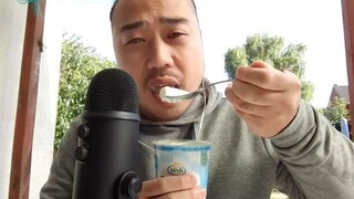 ASMR Eating Sounds - Arla Skyr Yoghurt 🍶