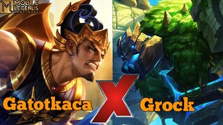 COMBO Brutal Gatotkaca X Grock Mobile Legend !!😱🔥