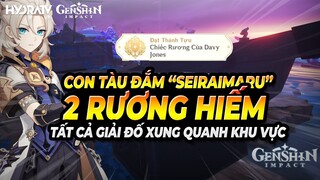 Con Tàu Đắm "Seiraimaru" 2 rương Hiếm, Lôi Thần Đồng Khó! Chiếc rương của Davy Jones Genshin Impact