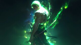 mylivewallpapers-com-Green-Fumes-Zoro-4K