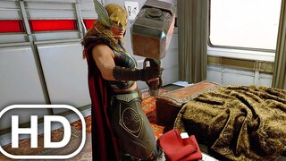 Jane Foster ยกฉากค้อน Mjolnir ของ Thor ขึ้น - Marvels Avengers