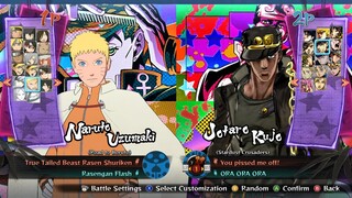 NARUTO HOKAGE VS JOTARO KUJO | Naruto Storm 4 MOD