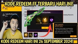 KODE REDEEM FF HARI INI! KODE REDEEM FREE FIRE TERBARU 26 SEPTEMBER 2024