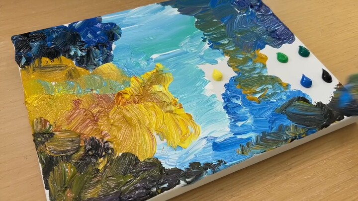 acrylic colour painting