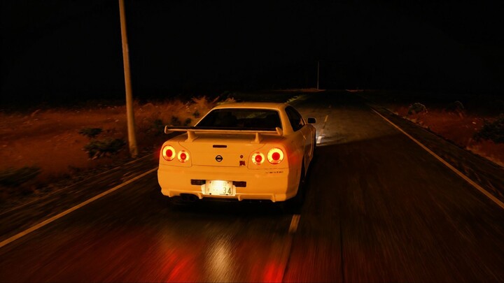 the road ahead is all you need right now | Assetto Corsa | Nissan GTR 34 |4K |Relaxing Night Drive|
