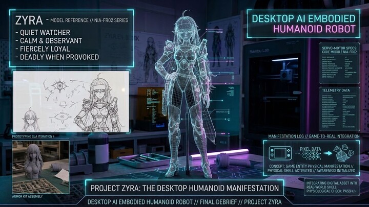 【Concept Design】 ZYRA // Next-Gen Cyberpunk Interface (Inspired by Figurobot)