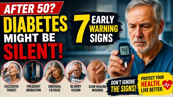 After 50? 7 Early Warning Signs of Diabetes You Should Never Ignore #HealthyAging #Diabetes #Blood