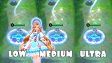Floryn Fluffy Dream Sanrio Collab Skin in Different Graphics Settings | MLBB