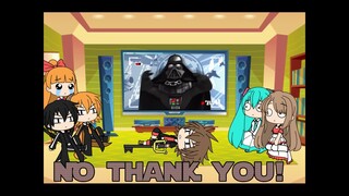 (Gacha Life) Anime Force Squadron reaction to Star Wars Detours Trailer