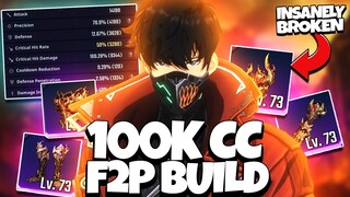 SUNG JINWOO 100K F2P GUIDE! BEST BUILD WITH NEW BURNING CURSE SET! INSANE DMG - Solo Leveling: Arise