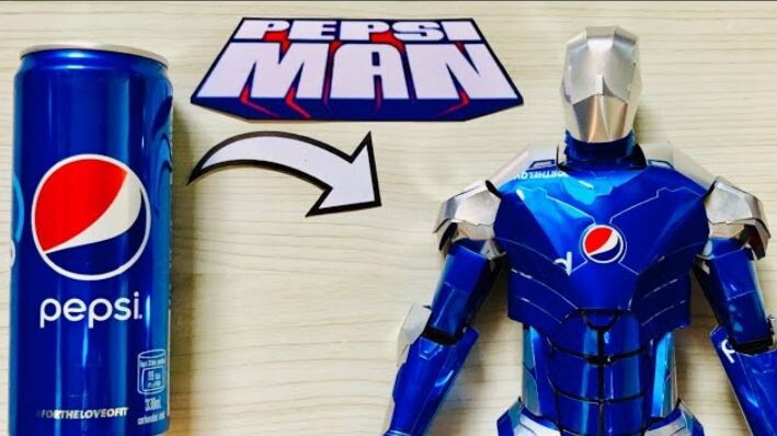 Homemade Armored Pepsiman Using Pepsi Cans | Save Those cans♻️