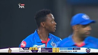 DC vs KKR 16th Match Match Replay from Indian Premier League 2020