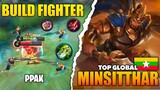 Forgotten Hero! Minsitthar Build Fighter | Top Global Minsitthar Gameplay ~ Mobile Legends
