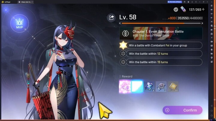 Chaos Zero Nightmare fei main story 7 boss battle #czn #storymode