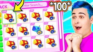 OPENING 100 *PREMIUM* Gorilla Boxes To Get Every *GORILLA DREAM PET* In Adopt Me Roblox (EXPENSIVE)
