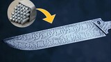 [DIY] Handmade Damascus Knife using steel nails