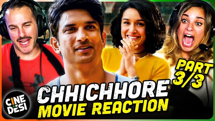 CHHICHHORE Movie Reaction Part 3/3! | Sushant Singh Rajput | Shraddha Kapoor | Varun Sharma