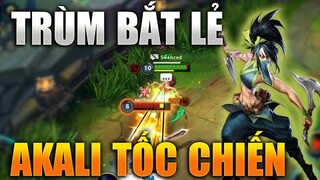 [ Tốc Chiến ] Akali Đi Đường Baron Full Dame 1 Combo Bay Màu - Lol Mobile Akali